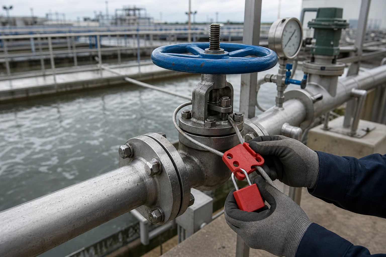 Industrial process facility safety operation