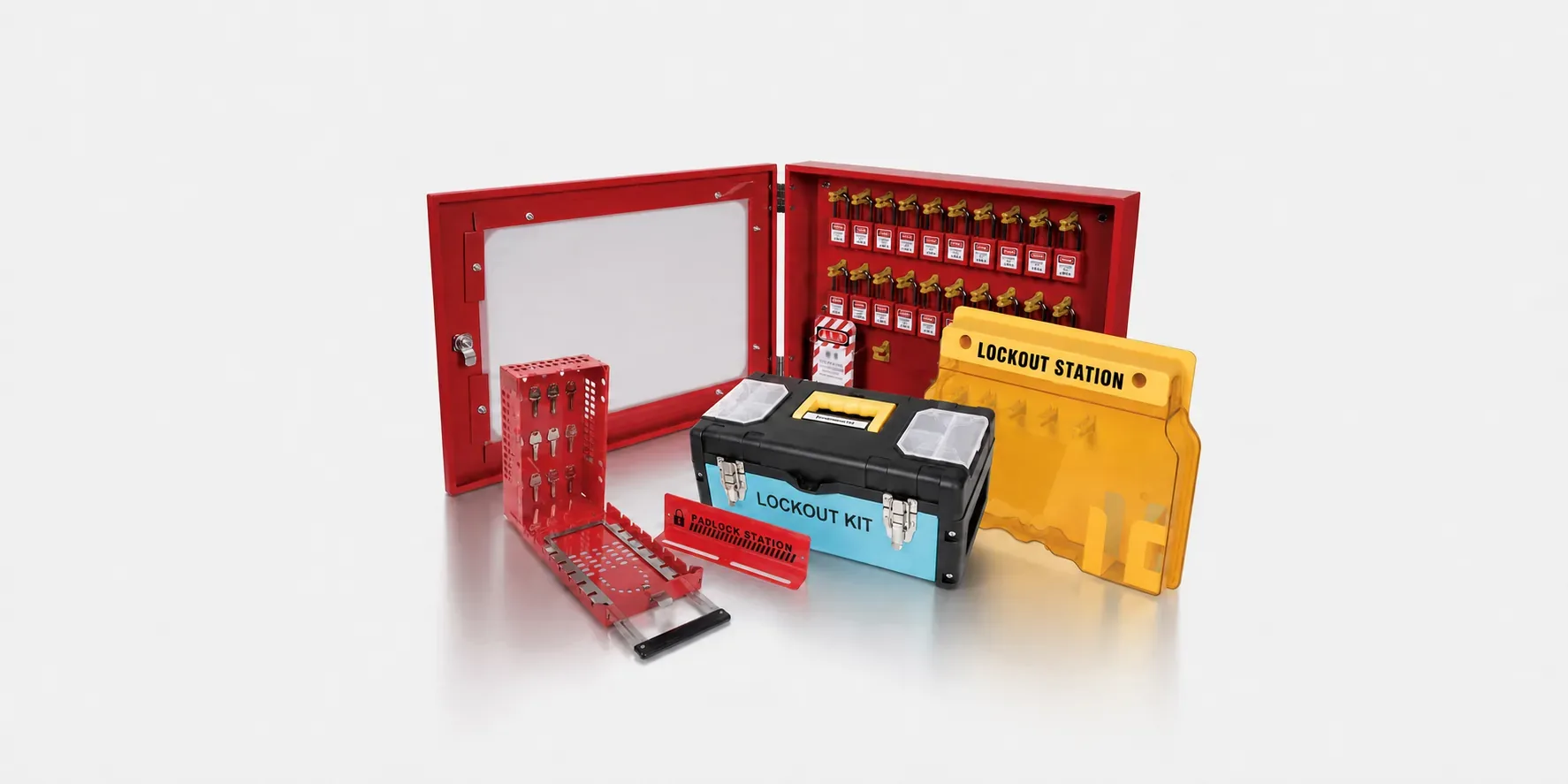 Safety Padlock Lockout Station