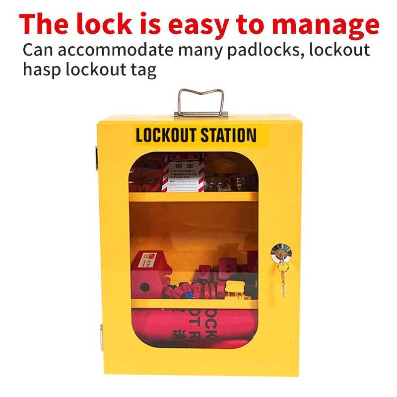 Heavy-Duty Steel Lockout Tagout Cabinet – Secure LOTO Storage Box
