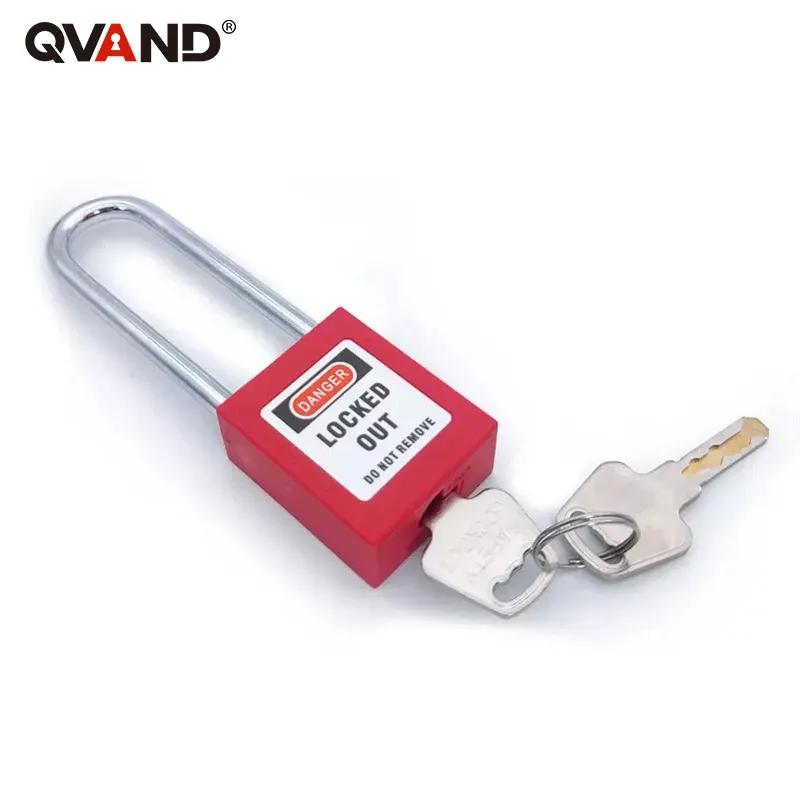 QVAND M-G76 Long Steel Shackle Safety Lockout Tagout LOTO Padlocks