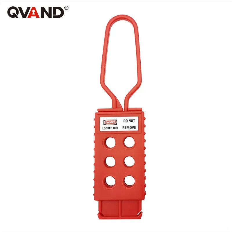 Red Nylon Lockout Key Locking Hasp Qvand M-D11 For Lock Management