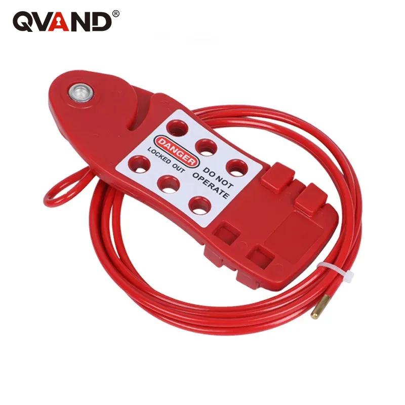Economy Universal Adjustable 2m Fish Cable Lockout Device Security Cable Valve Lock