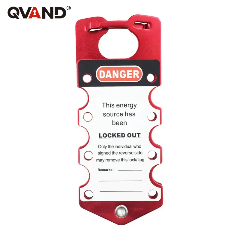 Aluminum Snap-On Lockout Hasp 8 Locks Qvand For Multipeople Management