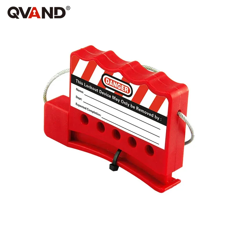 Safety Padlock Cable Lockout Red Qvand M-L08 Valve Lockout